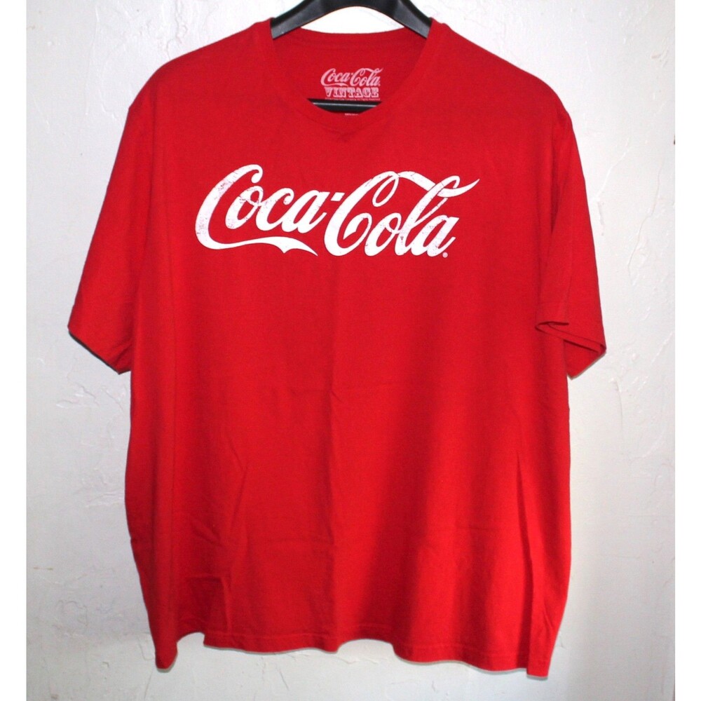 Coca Cola Tshirt Vintage Collection 3XLT men red white logo official